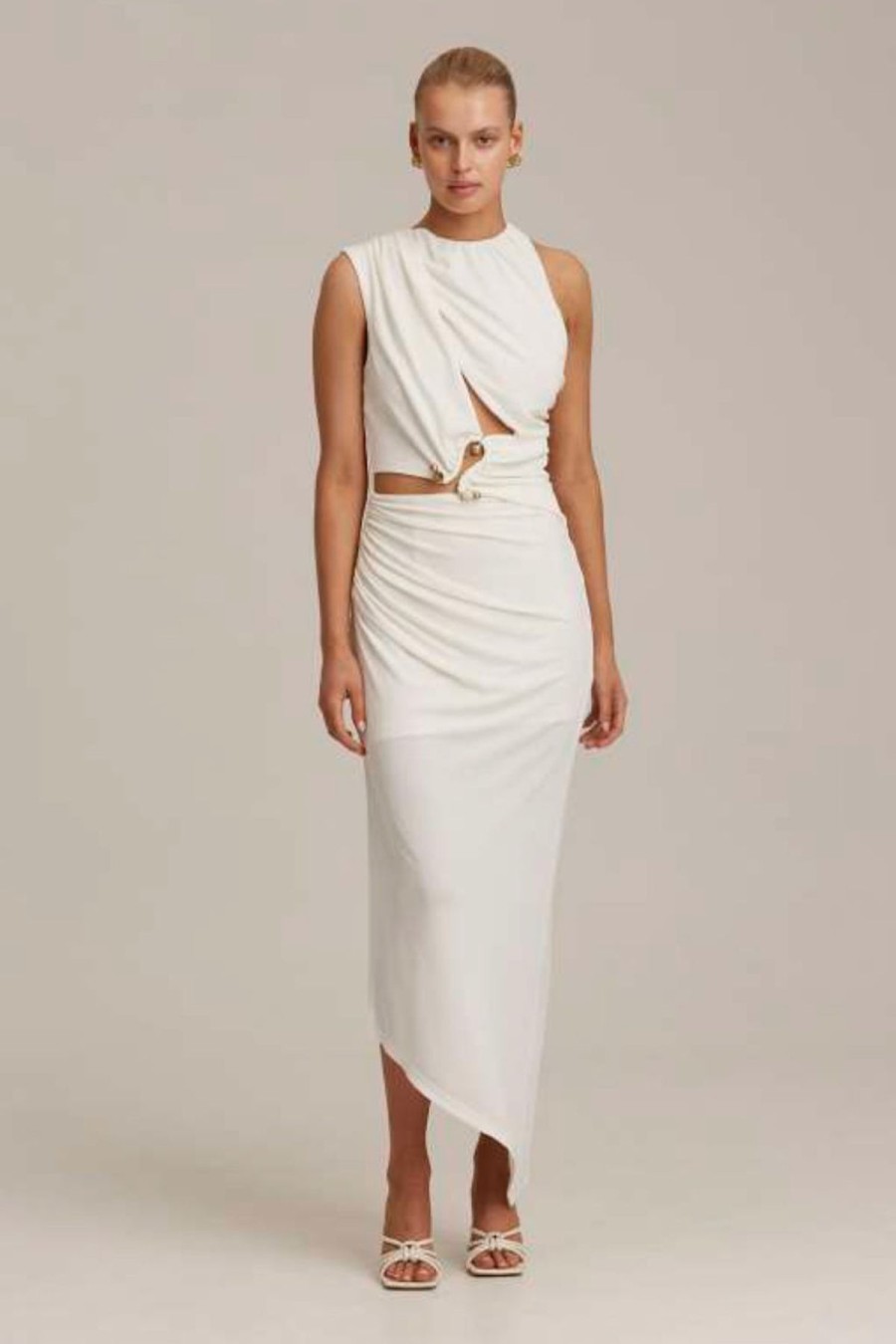 Women C/MEO Collective Party | C/Meo Collective Entropy Dress-White