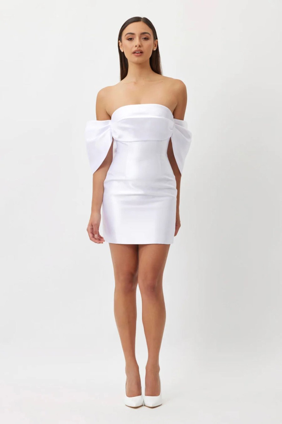 Women Bianca & Bridgett Party | Bianca & Bridgett Eden Mini Dress-White