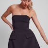 Women Odd Muse Race Day | Odd Muse The Ultimate Muse Strapless Dress-Black