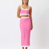 Women Bianca & Bridgett Skirts | Bianca & Bridgett Phoebe Midi Skirt-Pink