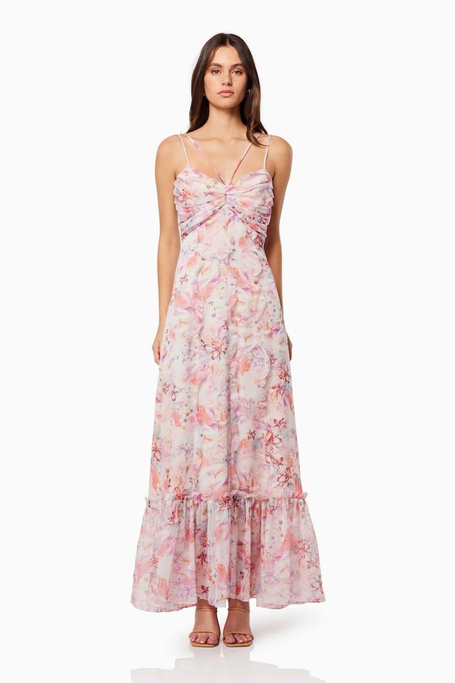 Women Elliatt Race Day | Elliatt Je T'Aime Maxi Dress-Multi