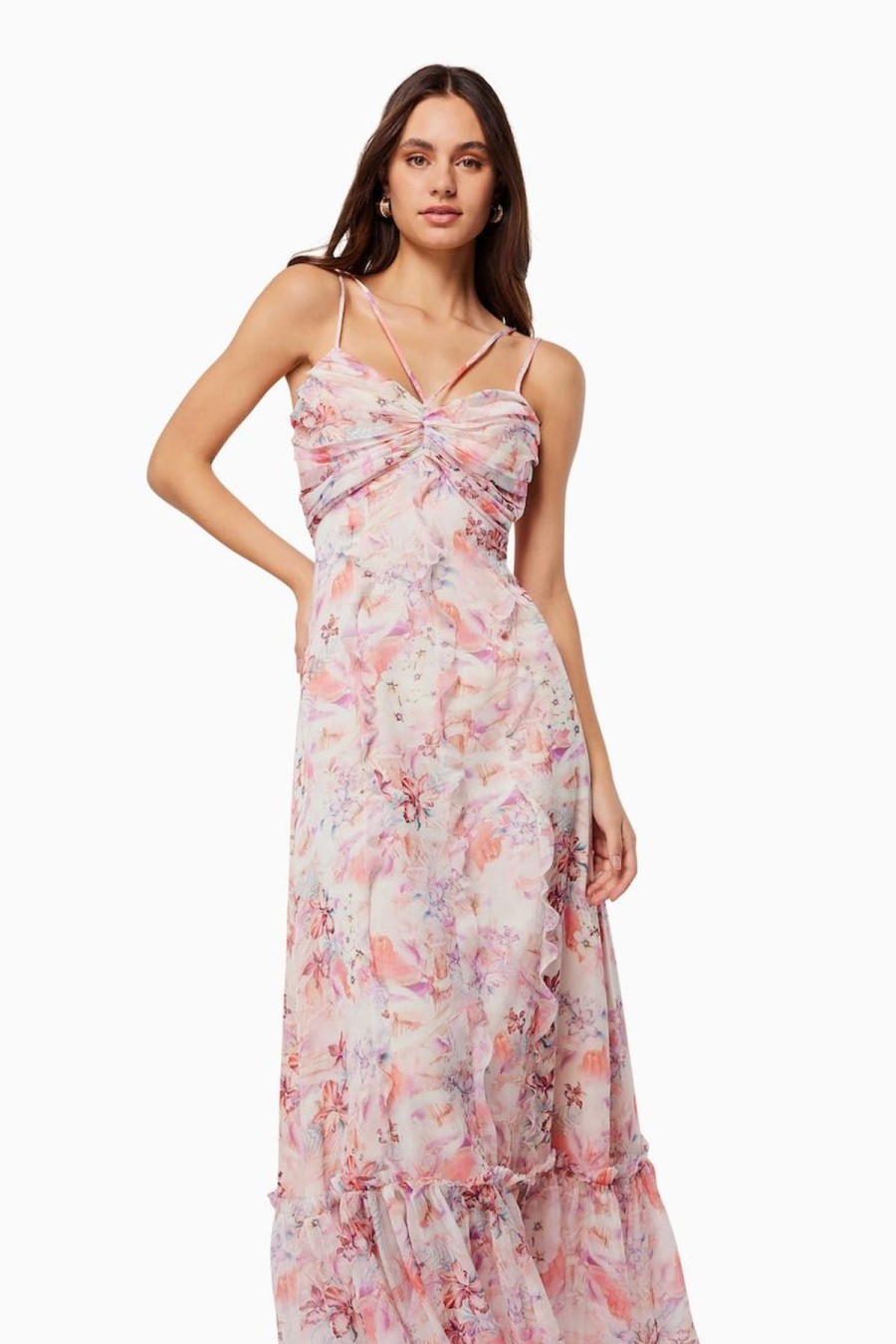 Women Elliatt Race Day | Elliatt Je T'Aime Maxi Dress-Multi